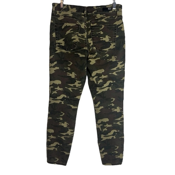 KUT FROM THE CLOTH Distressed Connie High-rise Camo Skinny Pants in Camo Size 4 - Picture 3 of 10